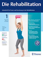 Cover der Zeitschrift "Die Rehabilitation"