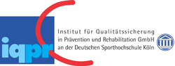 Logo iqpr – Institut für Qualitätssicherung in Prävention und Rehabilitation GmbH an der Deutschen Sporthochschule Köln
