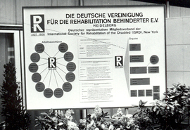 Plakat auf dem ISRD-Weltkongress 1966 im Wiesbaden